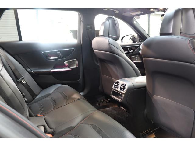 Cクラスステーションワゴン C43 4マチック AMGナイト&RSP BSG 現行 黒本革&ベンチレーター パノラマSR HUD MBUX/ARナビTV スマホ連携 ブルメスター 360カメラ AMGエアロ&19AW Rアクスルステア 2年保証付(15枚目)