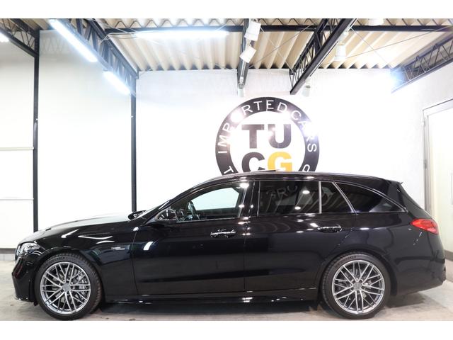 Cクラスステーションワゴン C43 4マチック AMGナイト&RSP BSG 現行 黒本革&ベンチレーター パノラマSR HUD MBUX/ARナビTV スマホ連携 ブルメスター 360カメラ AMGエアロ&19AW Rアクスルステア 2年保証付(38枚目)