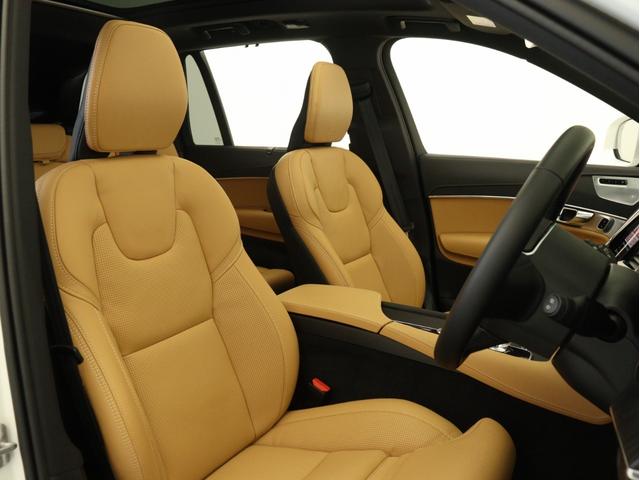 ＸＣ９０ ウルトラ　Ｂ５　ＡＷＤ　パノラマサンルーフ　Ｂ＆Ｗプレミアムサウンド　エアサス　２０２５年モデル　３列７人乗り　Ｇｏｏｇｌｅ　ドラレコ　茶革　クリスタルシフトノブ　ブラックアッシュウッドパネル　ベンチレーション機能　２０ＡＷ（40枚目）