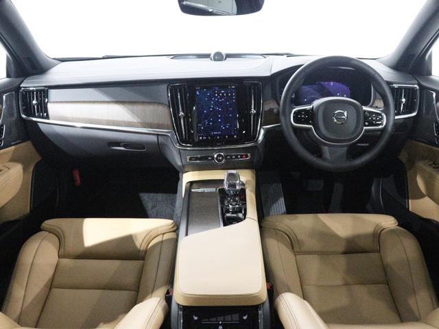 Ｖ９０ アルティメット　Ｂ５　電動パノラマサンルーフ　Ｂ＆Ｗプレミアムサウンド　エアサス　登録済未使用車　Ｇｏｏｇｌｅ搭載　４８Ｖ　１９インチＡＷ　クリスタルシフトノブ　前後シートヒーター　３６０°カメラ　パワーテールゲート（4枚目）