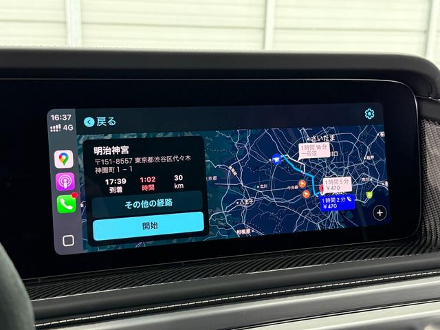 Ｇクラス Ｇ６３　左Ｈ　スペシャルオーダー　ＡＭＧナイト　特注仕様　マヌファクトゥーアプログラムプラス　ＡＭＧカーボンファイバーインテリア　フルレザー仕様　サンルーフ　アップルカープレイ　ブルメスターサウンド　サンルーフ　ソフトクローズドア　リラクゼーション機能（53枚目）