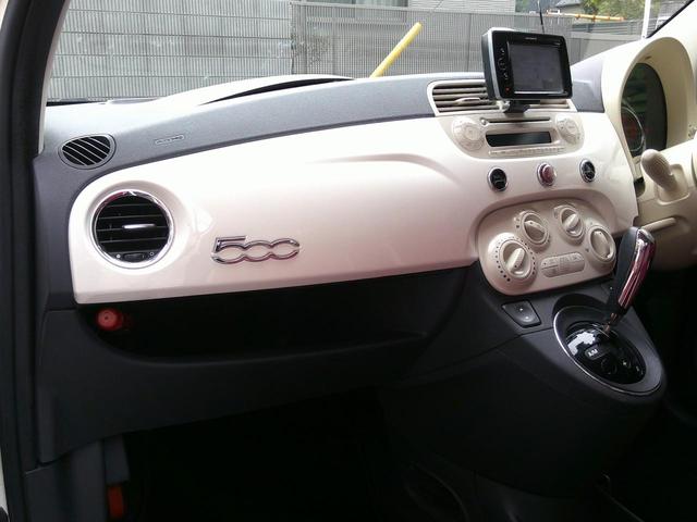 ５００ ペッレ　マイチェンモデル禁煙・１００台限定車ポルトローナフラウ社製レッドフル本革デザインレザーシート・白本革巻ステア＆スイッチ・Ｔベルト交換不要・ＴＶナビＥＴＣ・純正ＣＤオーディオ・デザイン専用アルミ取説記録（24枚目）