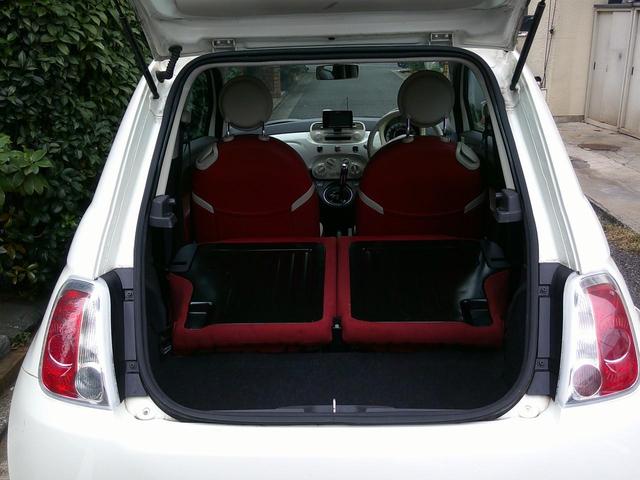 ５００ ペッレ　マイチェンモデル禁煙・１００台限定車ポルトローナフラウ社製レッドフル本革デザインレザーシート・白本革巻ステア＆スイッチ・Ｔベルト交換不要・ＴＶナビＥＴＣ・純正ＣＤオーディオ・デザイン専用アルミ取説記録（39枚目）