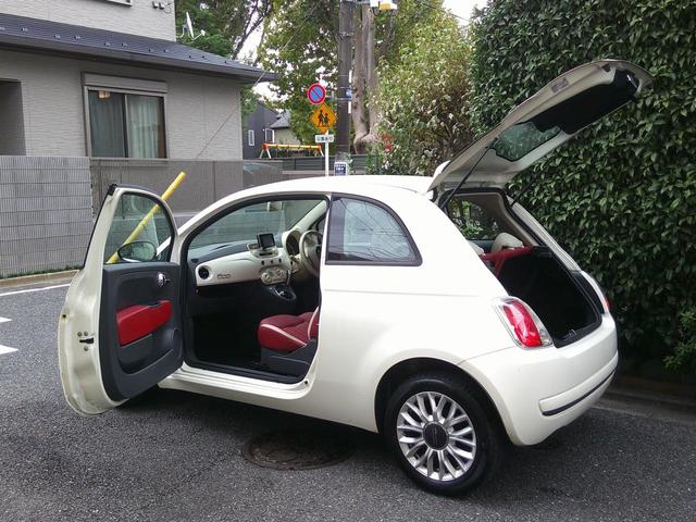 ５００ ペッレ　マイチェンモデル禁煙・１００台限定車ポルトローナフラウ社製レッドフル本革デザインレザーシート・白本革巻ステア＆スイッチ・Ｔベルト交換不要・ＴＶナビＥＴＣ・純正ＣＤオーディオ・デザイン専用アルミ取説記録（56枚目）