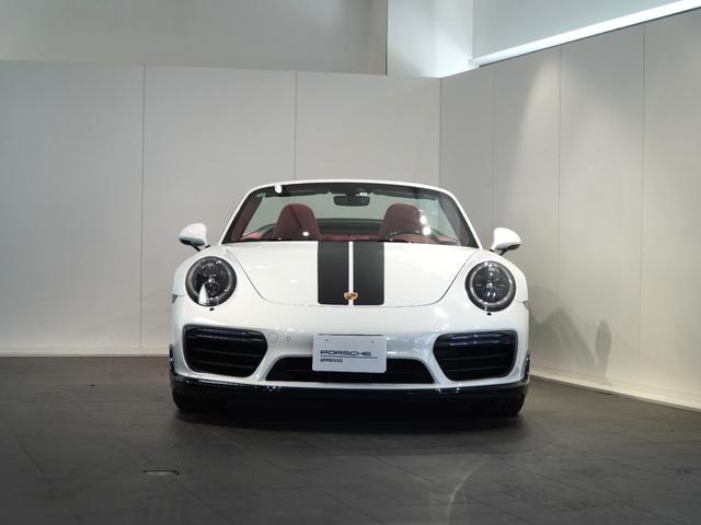 911 911ターボS カブリオレ スポーツデザインPKG(ブラックハイグロス) カーボンステアリング LEDヘッドライト(PDLS) ブラックリアサイドエアインテーク ドアシルガード(発光式)(18枚目)