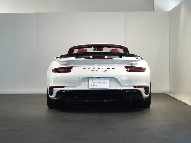 911 911ターボS カブリオレ スポーツデザインPKG(ブラックハイグロス) カーボンステアリング LEDヘッドライト(PDLS) ブラックリアサイドエアインテーク ドアシルガード(発光式)(19枚目)