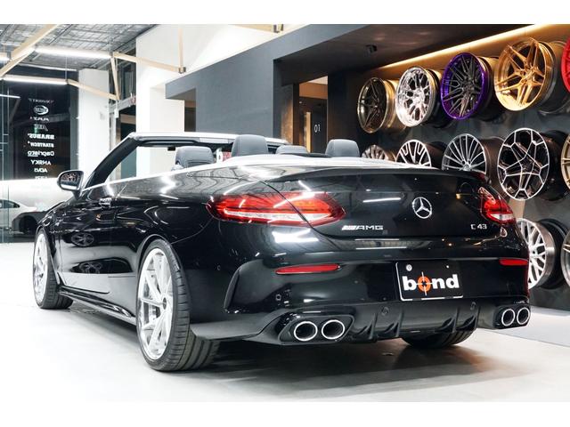 C43 4マチック カブリオレ 黒革 黒幌 ワイドモニター(5枚目)