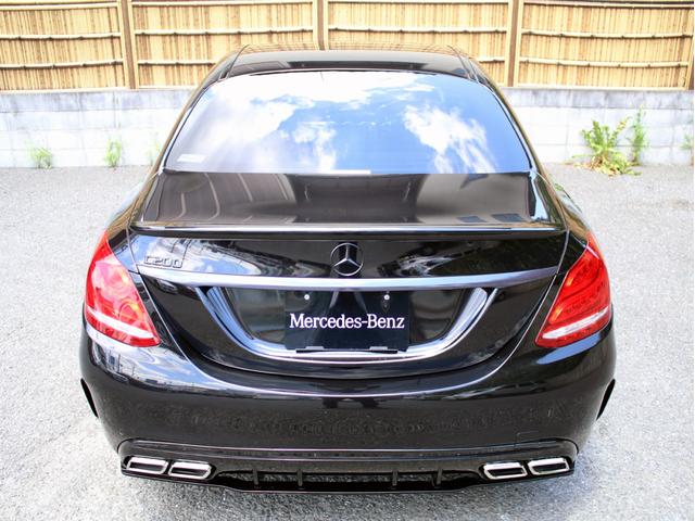 C200アバンギャルド AMGライン 右H C63スタイル キーレスゴー レーダーセーフティ 禁煙 黒アルティコレザーシート HDDナビ 地デジ バックカメラ FOCALスピーカー カールソン20インチアルミ 社外マフラー ローダウン(12枚目)