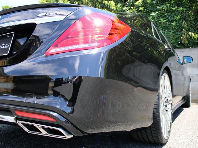 S550ロング S65スタイル シュレンザーマフラー 新品22インチアルミ 左H 正規D車 フルエアロ フロントリップ 後期ルックグリル レッドキャリパー ローダウン 黒本革 パノラマルーフ 純正HDDナビ DTV(22枚目)