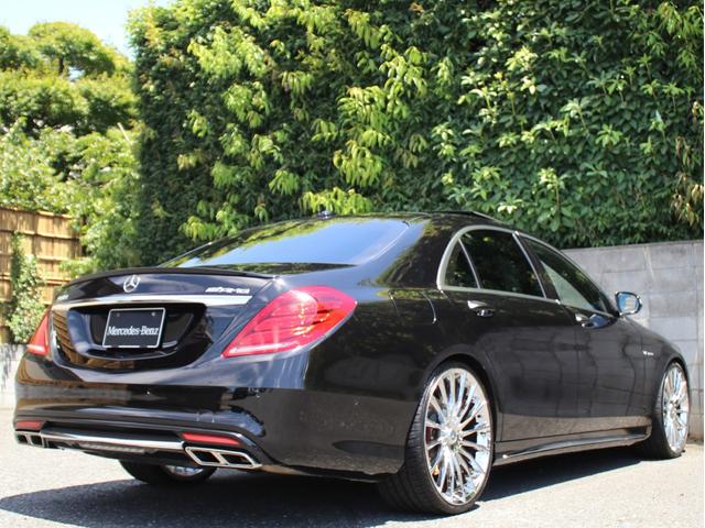 S550ロング S65スタイル シュレンザーマフラー 新品22インチアルミ 左H 正規D車 フルエアロ フロントリップ 後期ルックグリル レッドキャリパー ローダウン 黒本革 パノラマルーフ 純正HDDナビ DTV(24枚目)