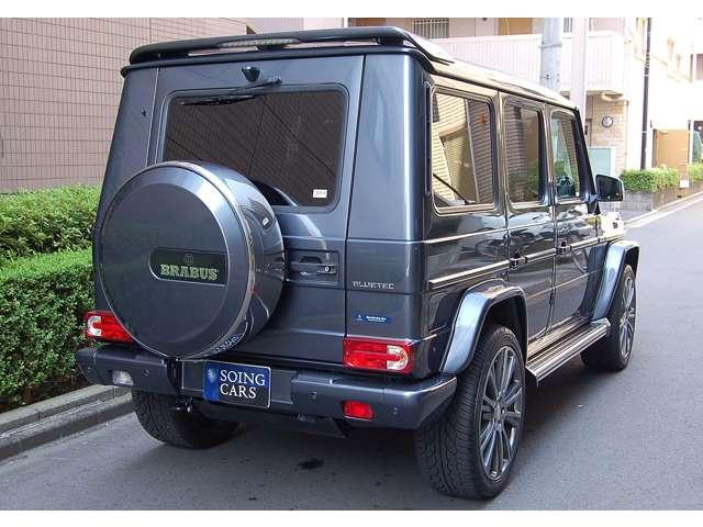 Ｇクラス Ｇ３５０　ブルーテック　ロング　ディーゼルターボ　４ＷＤ　ＢＲＡＢＵＳカスタム　２２ＡＷ　サイドマフラー　ファブリックシート　禁煙車（5枚目）