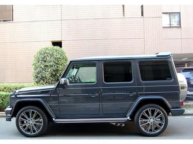 Ｇクラス Ｇ３５０　ブルーテック　ロング　ディーゼルターボ　４ＷＤ　ＢＲＡＢＵＳカスタム　２２ＡＷ　サイドマフラー　ファブリックシート　禁煙車（6枚目）