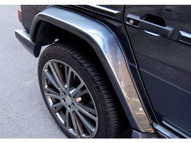 Ｇクラス Ｇ３５０　ブルーテック　ロング　ディーゼルターボ　４ＷＤ　ＢＲＡＢＵＳカスタム　２２ＡＷ　サイドマフラー　ファブリックシート　禁煙車（12枚目）