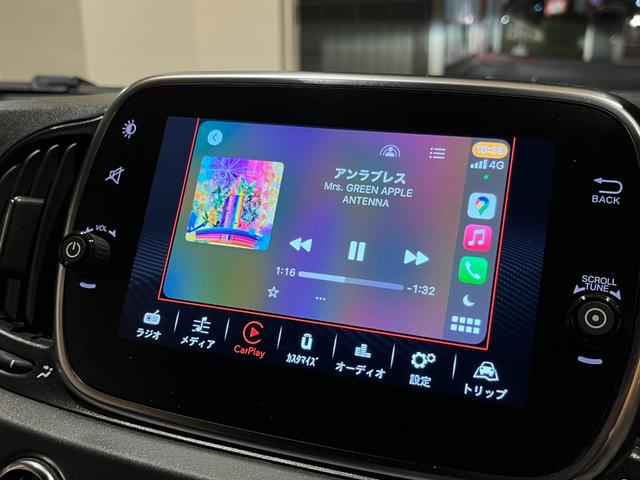 アバルト５９５ コンペティツィオーネ　ＭＹＳ　レコードモンツッアマフラー　ｂｒｅｍｂｏキャリパー　アルカンターラシート　Ｃａｒｐｌａｙ　ドライブレコダー　リアパークセンサー　純正１７インチアルミ（9枚目）