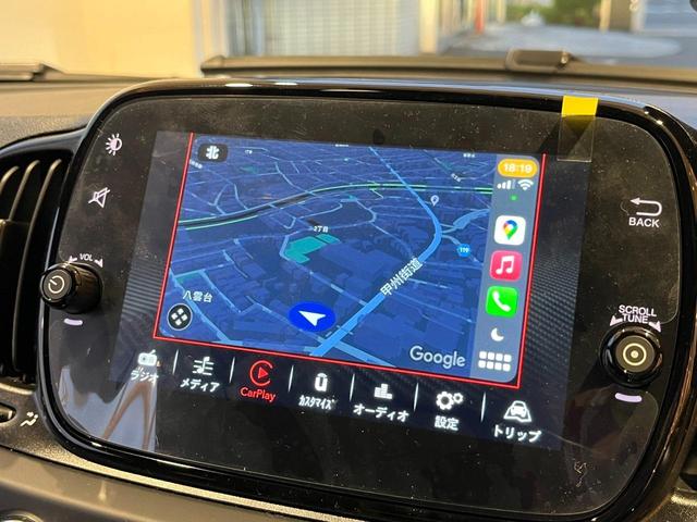 アバルト５９５ Ｆ５９５　５速ＭＴ　レコードモンツッアマフラー　Ｃａｒｐｌａｙ　Ｂｌｕｅｔｏｏｔｈ　リアパークセンサー　キセノンヘッドライト　純正１７インチアルミ　当店デモカー　新車保証継承（7枚目）