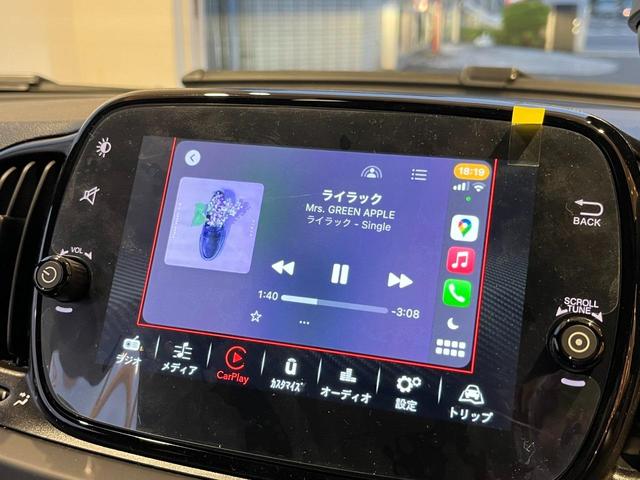 アバルト５９５ Ｆ５９５　５速ＭＴ　レコードモンツッアマフラー　Ｃａｒｐｌａｙ　Ｂｌｕｅｔｏｏｔｈ　リアパークセンサー　キセノンヘッドライト　純正１７インチアルミ　当店デモカー　新車保証継承（8枚目）