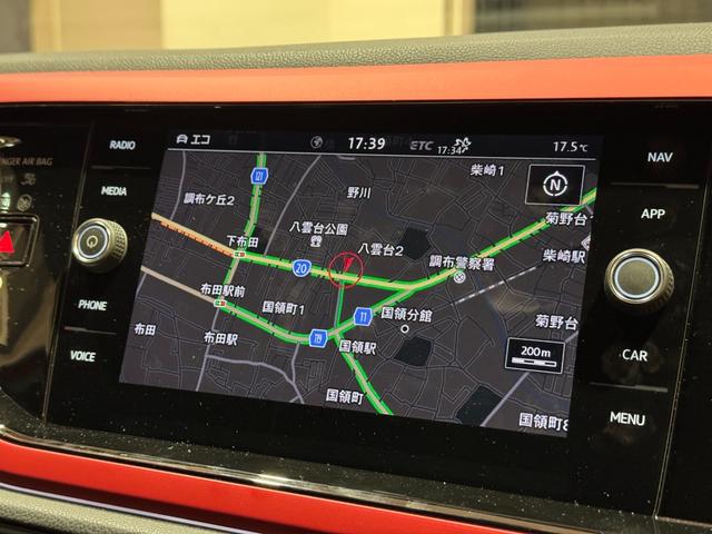 ポロGTI ベースグレード アダプティブクルーズコントロール 衝突軽減ブレーキ 純正ナビ バックカメラ 前後ドラレコ ETC Carplay Bluetooth 前後センサー 純正17インチアルミ(10枚目)