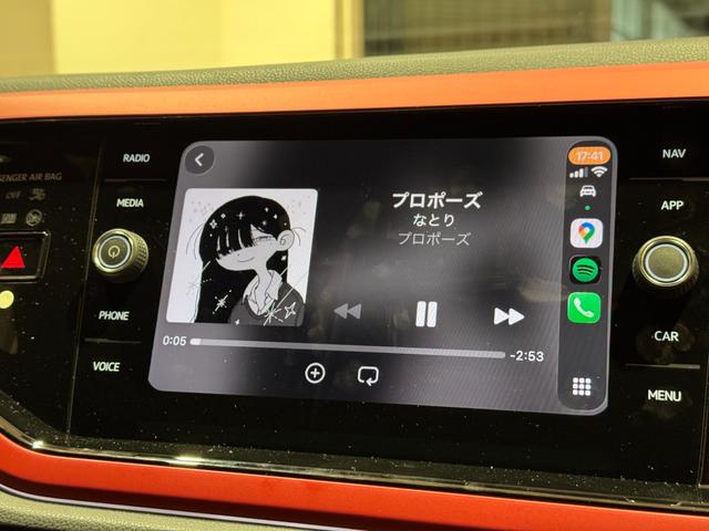 ポロGTI ベースグレード アダプティブクルーズコントロール 衝突軽減ブレーキ 純正ナビ バックカメラ 前後ドラレコ ETC Carplay Bluetooth 前後センサー 純正17インチアルミ(12枚目)