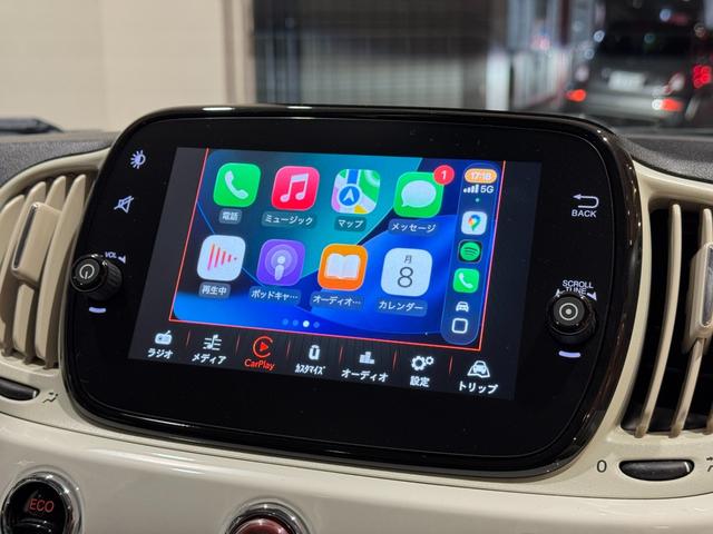 500 ツインエア ラウンジ ガラスルーフ Carplay Bluetooth リアパークセンサー キセノンヘッドライト 純正15インチアルミ(10枚目)