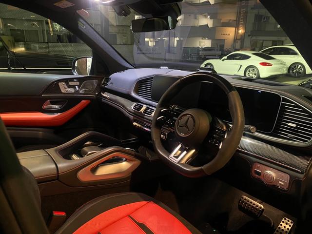 ＧＬＥ ＧＬＥ５３　４マチック＋　（ＩＳＧ搭載モデル）　現行型　パノラマ　赤／黒革　シートヒーター＆ベンチレーター　ＡＭＧカーボンインテリア　ＭＢＵＸナビ　Ｂｕｒｍｅｓｔｅｒ　全周Ｃ＆ＰＴＳ　ＨＵＤ＆ＲＳＰ　ＡＭＧドライブＣ　赤キャリパー　純正２２ＡＷ　禁煙１オナ（16枚目）