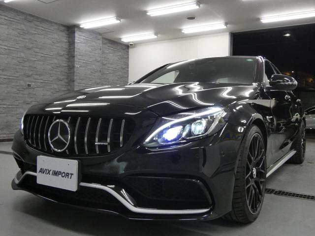 Cクラス C63 S V8ツインターボ 右H正規D車 EXC-PKG 黒革 シートヒーター 純正HDDナビ地デジ Burmesterサウンド Bカメラ&PTS レーダーセーフティPKG パナメリカーナグリル 赤キャリパー 専用19インチAW 禁煙車(22枚目)