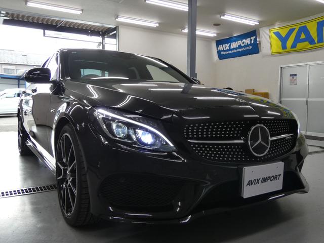 Ｃクラス Ｃ４３　４マチック　Ｖ６ツインターボ　前期最終　右Ｈ正規Ｄ車　エクスクルーシブＰＫＧ　パノラミックＲ　黒革　シートヒーター　純正ＨＤＤナビ地デジ　Ｂｕｒｍｅｓｔｅｒサウンド　Ｂカメラ＆ＰＴＳ　ＨＵＤ＆レーダーセーフティＰＫＧ　純正１９インチＡＷ　禁煙　１オーナー（4枚目）