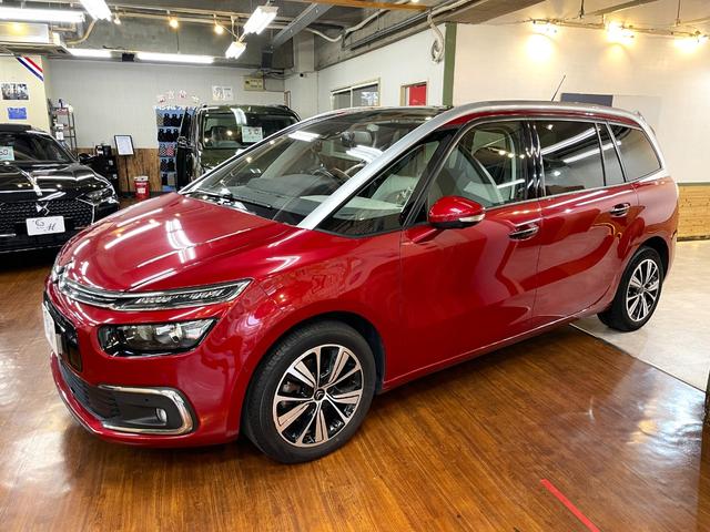 グランドC4 スペースツアラー シャイン ブルーHDi 直列4気筒ディーゼルターボエンジン レザーシート&オットマン 6速AT 3列7人乗りパノラマルーフ 純正フルセグTVナビ AppleCarPlay Bluetooth 全周囲カメラ 純正17インチAW(57枚目)