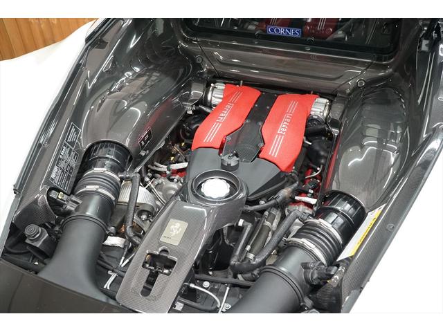 ４８８ＧＴＢ ベースグレード　ビアンコイタリア　純正ツートンカラー　ブラックレザー　ＯＰ７００　カーボン　プロテクション　ノビテックダウンサス（純正有）　スペーサー　ＥＢＭモジュール　ディーラー点検整備　記録簿　ディーラー車（24枚目）