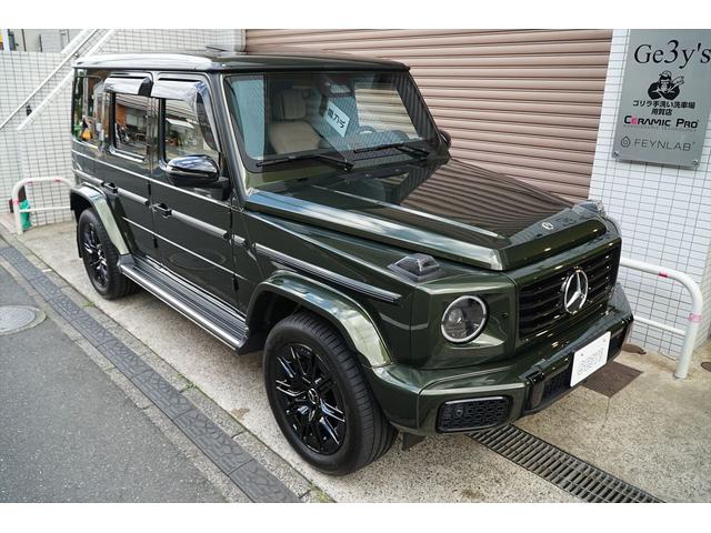 Ｇクラス Ｇ４５０ｄ　ＡＭＧラインパッケージ　マヌファクトゥーアプログラム　マヌファクトゥーアプログラムプラス　ナイトパッケージ　マヌファクトゥーアオリーブ　プラチナホワイトレザー　セラミックプロイオン＆インテリアコーティング施工済み　新車保証付（6枚目）