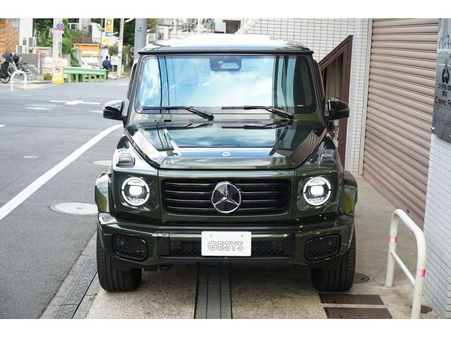 Ｇクラス Ｇ４５０ｄ　ＡＭＧラインパッケージ　マヌファクトゥーアプログラム　マヌファクトゥーアプログラムプラス　ナイトパッケージ　マヌファクトゥーアオリーブ　プラチナホワイトレザー　セラミックプロイオン＆インテリアコーティング施工済み　新車保証付（7枚目）