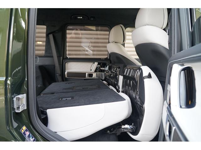 Ｇクラス Ｇ４５０ｄ　ＡＭＧラインパッケージ　マヌファクトゥーアプログラム　マヌファクトゥーアプログラムプラス　ナイトパッケージ　マヌファクトゥーアオリーブ　プラチナホワイトレザー　セラミックプロイオン＆インテリアコーティング施工済み　新車保証付（23枚目）