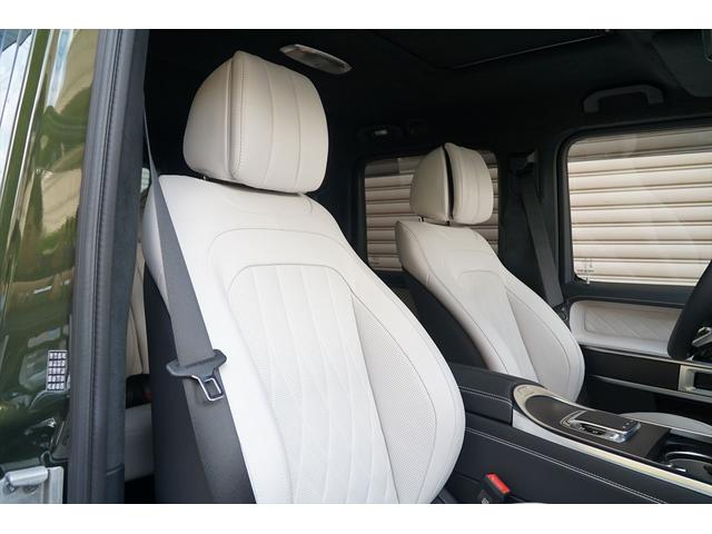 Ｇクラス Ｇ４５０ｄ　ＡＭＧラインパッケージ　マヌファクトゥーアプログラム　マヌファクトゥーアプログラムプラス　ナイトパッケージ　マヌファクトゥーアオリーブ　プラチナホワイトレザー　セラミックプロイオン＆インテリアコーティング施工済み　新車保証付（57枚目）