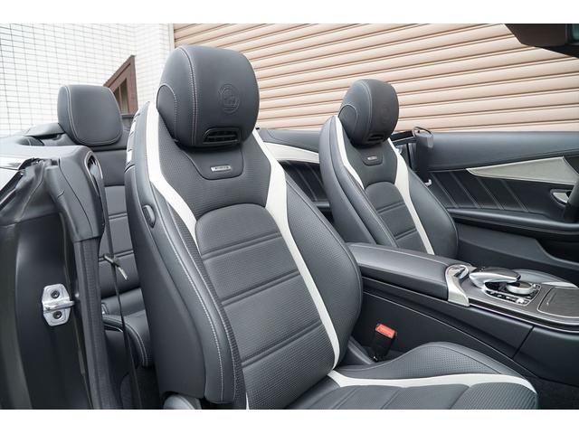 Ｃクラス Ｃ６３　Ｓカブリオレ　後期型　左ハンドル　ブラックアウト　マッドブラックラッピング　純正ナビＴＶ　ブルメスターサウンド　バックカメラ　ドラレコ　ＡＭＧ２０ＡＷ　メモリーパワーシート　シートヒーター　整備記録簿　ディーラー車（16枚目）