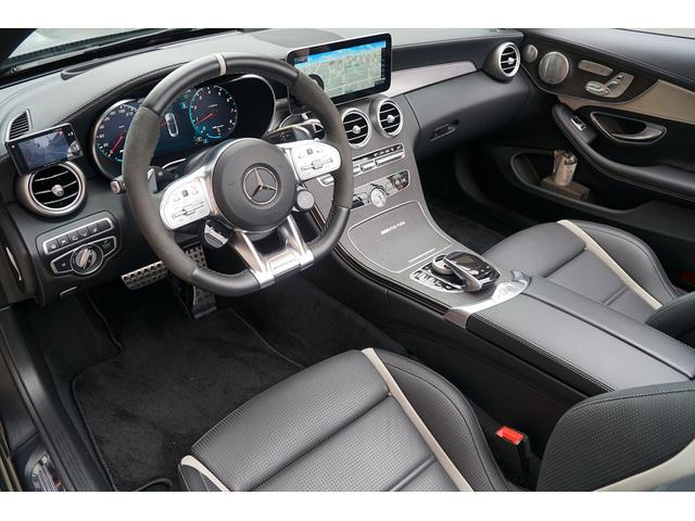 Ｃクラス Ｃ６３　Ｓカブリオレ　後期型　左ハンドル　ブラックアウト　マッドブラックラッピング　純正ナビＴＶ　ブルメスターサウンド　バックカメラ　ドラレコ　ＡＭＧ２０ＡＷ　メモリーパワーシート　シートヒーター　整備記録簿　ディーラー車（19枚目）