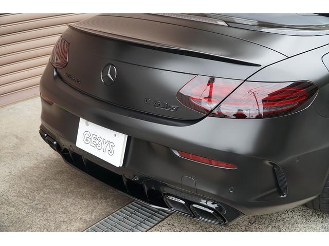 Ｃクラス Ｃ６３　Ｓカブリオレ　後期型　左ハンドル　ブラックアウト　マッドブラックラッピング　純正ナビＴＶ　ブルメスターサウンド　バックカメラ　ドラレコ　ＡＭＧ２０ＡＷ　メモリーパワーシート　シートヒーター　整備記録簿　ディーラー車（40枚目）