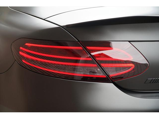 Ｃクラス Ｃ６３　Ｓカブリオレ　後期型　左ハンドル　ブラックアウト　マッドブラックラッピング　純正ナビＴＶ　ブルメスターサウンド　バックカメラ　ドラレコ　ＡＭＧ２０ＡＷ　メモリーパワーシート　シートヒーター　整備記録簿　ディーラー車（55枚目）