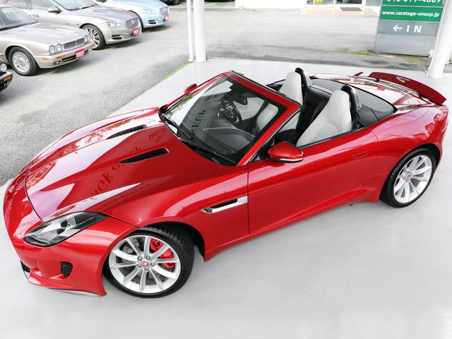 Fタイプ Sコンバーチブル ワンオーナー・3.0V6スーパーチャージド380PS・19インチAW・パドルシフト8AT・スポーツエギゾースト・アイボリーレザー・ナビ・メリディアンサウンド・USB・Bluetooth・ETC(2枚目)