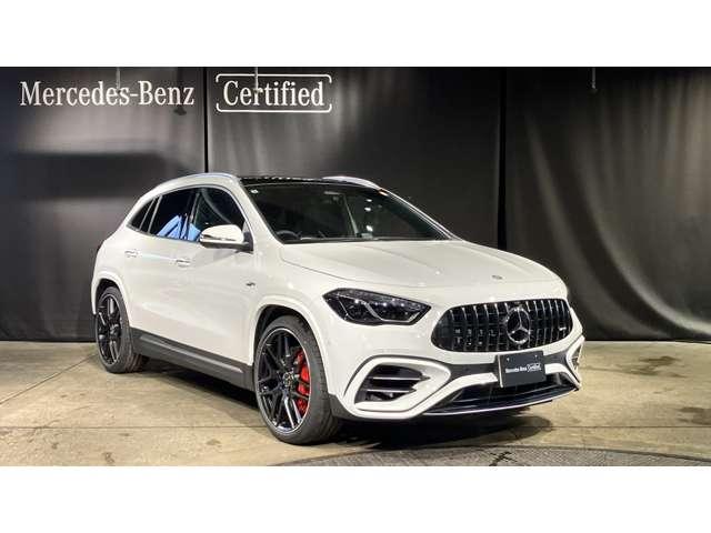 ＧＬＡクラス ＧＬＡ４５　Ｓ　４マチック＋　４ＷＤ　ＭＰ２０２５０２　認定中古車　ＡＭＧパフォーマンスＰＫＧ　コラムＭＴモード付８ＡＴ　オートマチックハイビーム　障害物センサー　ＥＴＣ　ミュージックプレイヤー接続可　フルセグ　本革シート（50枚目）