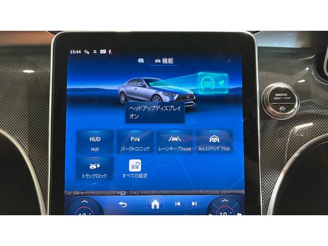 Ｃクラス Ｃ４３　４マチック　（ＢＳＧ搭載モデル）　　４ＷＤ　ＭＰ２０２５０１　パノラマ　弊社デモカー　全周囲カメラ　オートマチックハイビーム　ＥＴＣ　ナビ　フルセグ　ミュージックプレイヤー接続可　本革シート　電動シート（16枚目）