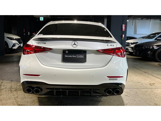 Ｃクラス Ｃ４３　４マチック　（ＢＳＧ搭載モデル）　　４ＷＤ　ＭＰ２０２５０１　パノラマ　弊社デモカー　全周囲カメラ　オートマチックハイビーム　ＥＴＣ　ナビ　フルセグ　ミュージックプレイヤー接続可　本革シート　電動シート（47枚目）