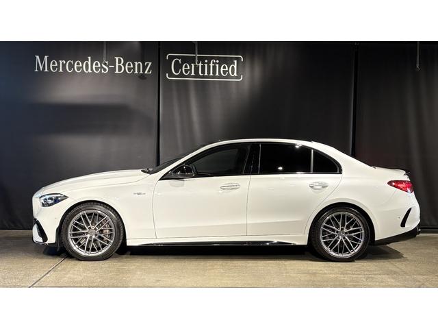 Cクラス C43 4マチック(BSG搭載モデル) アクスルステアリング 禁煙 衝突被害軽減システム LEDヘッドランプ パノラマSR オートマチックハイビーム ヒーター クリアランスソナー レザーシート アルミホイール 360度 ACC 4WD フルセグTV 電動シート(8枚目)