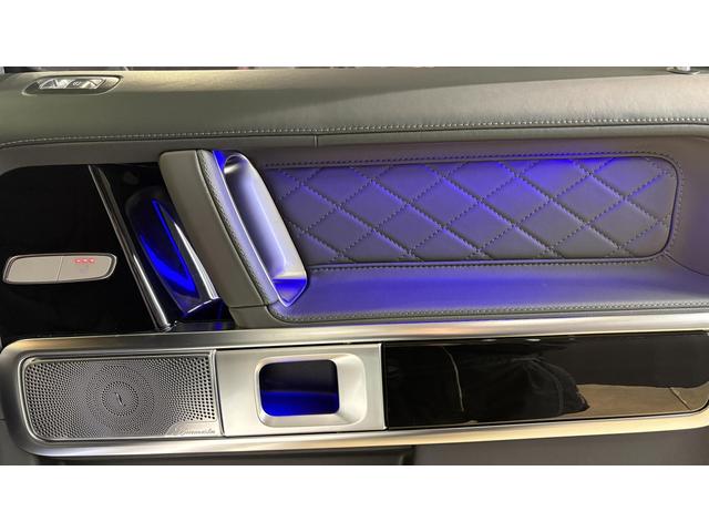 Gクラス G63 4WD アダプティブダンピングシステム Bカメラ キーレスゴー シートH 地デジ シートクーラー スマートキー アルミホイール 記録簿 レーンアシスト ドライブレコーダー アダプティブクルーズコントロール ナビTV 4WD ETC 本革シ(23枚目)
