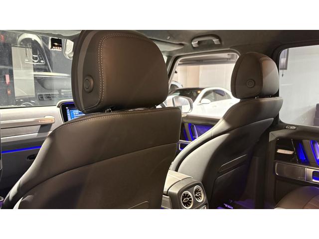 Gクラス G63 4WD アダプティブダンピングシステム Bカメラ キーレスゴー シートH 地デジ シートクーラー スマートキー アルミホイール 記録簿 レーンアシスト ドライブレコーダー アダプティブクルーズコントロール ナビTV 4WD ETC 本革シ(34枚目)