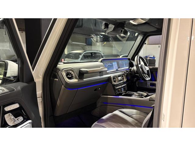 Gクラス G63 4WD アダプティブダンピングシステム Bカメラ キーレスゴー シートH 地デジ シートクーラー スマートキー アルミホイール 記録簿 レーンアシスト ドライブレコーダー アダプティブクルーズコントロール ナビTV 4WD ETC 本革シ(37枚目)