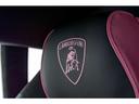 Embroidered Lamborghini shield on headrest