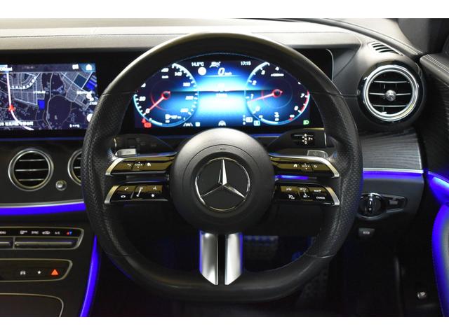 Ｅ３００　ステーションワゴン　スポーツ　エクスクルーシブ　レーダー　後期型　２５８馬力　１オナ　ＭＥコネ　９速　パノラマサンＲ　全席ヒーター黒革　ディストロ　ＡＭＧエアロ１９ＡＷ　キーＧＯ　ＰＴＳ　ＨＵＤ　ブルメ　地デジ３６０カメ　２年保証(21枚目)