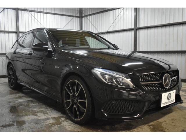 Ｃクラスステーションワゴン Ｃ４３　４マチック　ステーションワゴン　レーダーＰ　右Ｈ　コラム９速　３６７馬力　４ＷＤ　パノラマサンＲ　ヒーター黒本革　ディストロ　ＢＳＭ　ＡＭＧエアロ１９ＡＷ　キーＧＯ　ＰＴＳ　ブルメ　フットゲート　地デジナビ　Ｂカメラ　２年保証（42枚目）