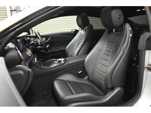 Ｅクラス Ｅ２００　クーペ　スポーツ　レザーパッケージ　レーダーＰ　９速ＡＴ　パノラマサンルーフ　ヒーター黒革　ＡＣＣ　ＢＳＭ　Ｌチェンジ　ＡＭＧエアロ１９ＡＷ　キーＧＯ　ブルメスター　ＨＵＤ　地デジ３６０カメラ　２年保証（22枚目）