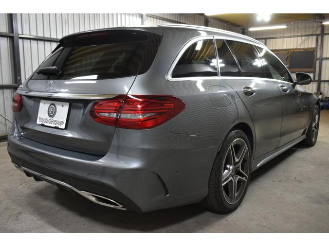 Ｃクラスステーションワゴン Ｃ２００ステーションワゴンアバンギャルドＡＭＧライン　後期　ＡＭＧライン　パノラマサンＲ　レーダーセーフティＰ　ヒーター黒革　ディストロニック　ＢＳＭ　ＡＭＧエアロ１８ＡＷ　ＬＥＤヘッドライト　純正ナビＴＶ　Ｄトランク　ＭＥコネクト　Ｂカメラ　２年保証（4枚目）