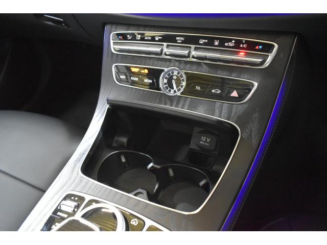 Ｅクラス Ｅ３５０ｅ　アバンギャルド　スポーツ　１オーナー　エクスクルーシブＰ　レーダーＳＰ　パノラマサンＲ　９速　全席ヒーター黒革　ディストロ　ＡＭＧエアロ１９ＡＷ　ＨＵＤ　ＬＥＤＨ　ＰＴＳ　フットゲート　ブルメスター　地デジ３６０カメ　２年保証（26枚目）